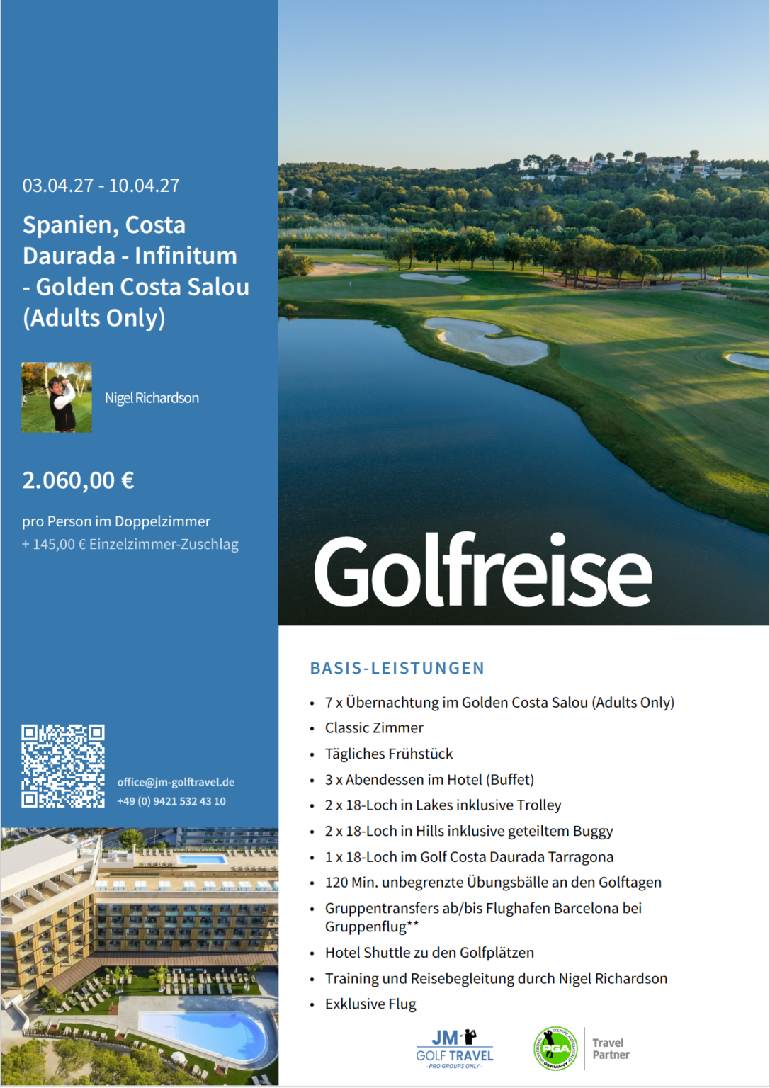 Golfreise Nigel 2027