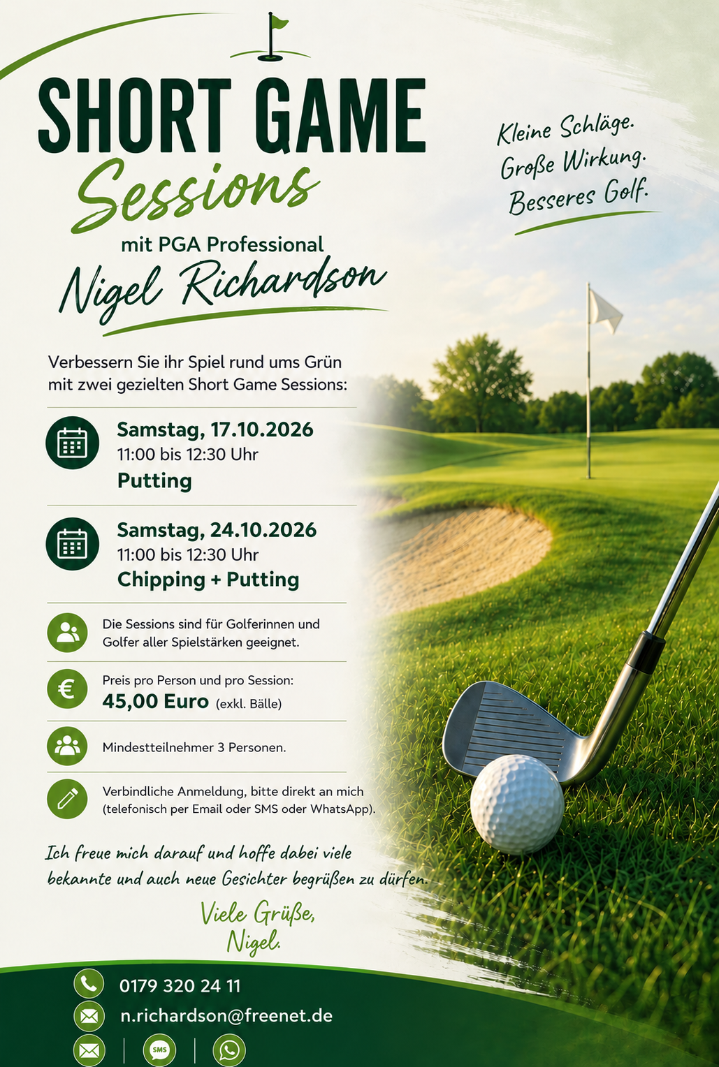 Nigel Shortgame Session Oktober 2026